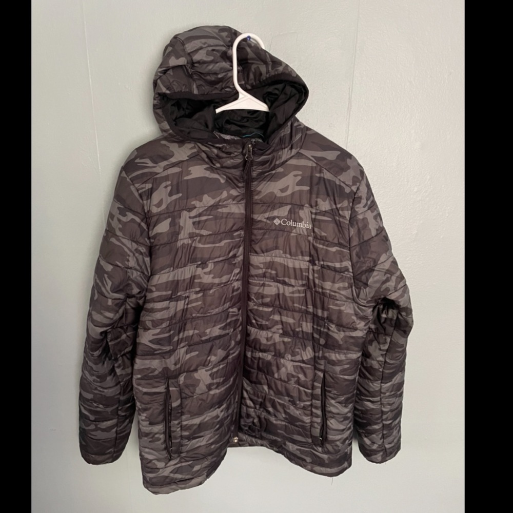 Columbia synthetic down hooded jacket with OmniTek